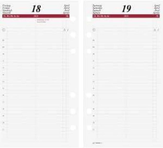 Dagkalender 2024 Timing 2 - 1 Dag Per Pagina - Compact Formaat met Weekplanning