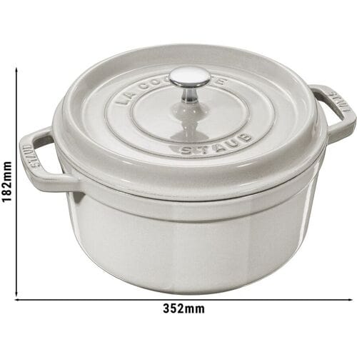 STAUB LA COCOTTE - Kookpot - Ø 280mm - Gietijzer - Witte truffel