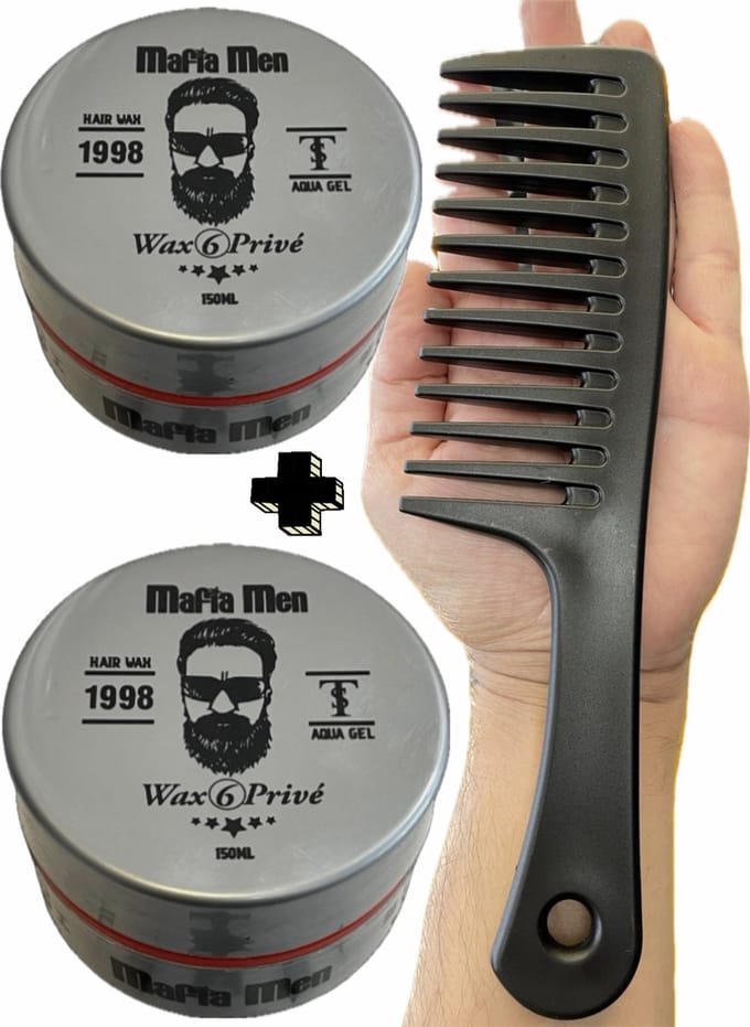 2 Wax (300 ml) + Gratis Kam pack! Mafia Men Haarwax Privé 6