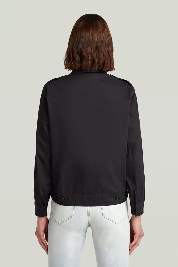 G-Star Officer Jacket 2.0 Caviar Größe: L | Militärjacken Outlet | Damen