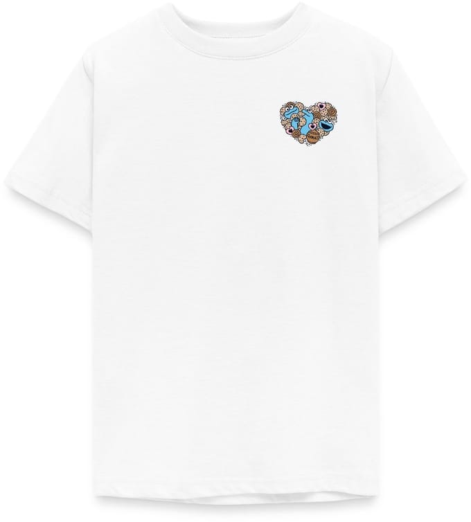 Sesamstraat Koekiemonster Hart T-Shirt Tiener