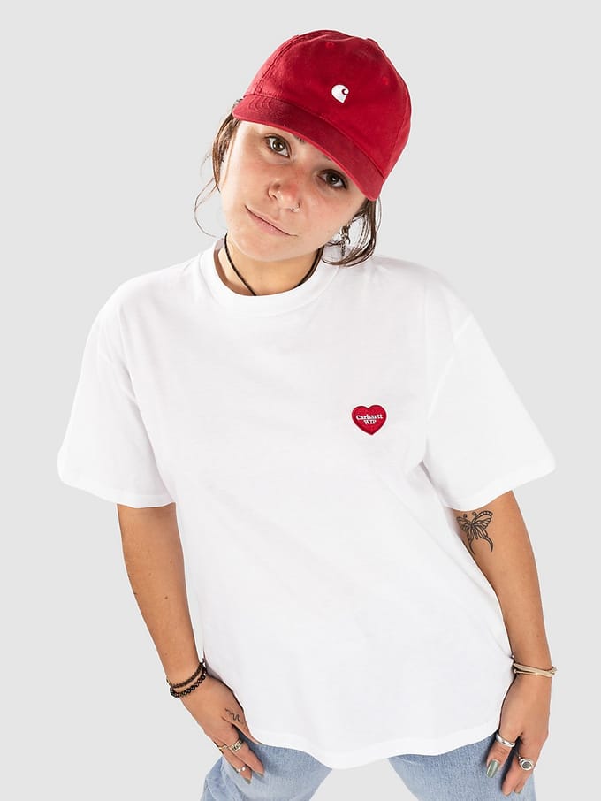 Carhartt WIP Heart Patch T-Shirt wit