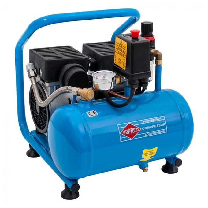 Stille Olievrije Compressor L 6-95 8 bar 0.6 pk/0.45 kW 48 l/min 5 l
