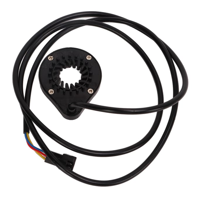 Elektrische Fiets Fiets Vermogen Trapondersteuning Sensor Dubbele Hall Geïntegreerd 12 Magnetische Vermogensondersteuning black