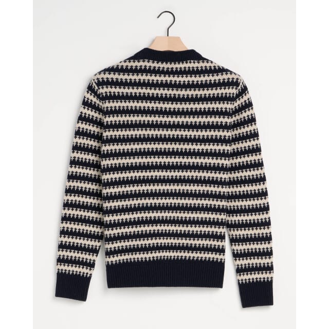 J.C. RAGS Heren Trui Ronde Hals Donkerblauw