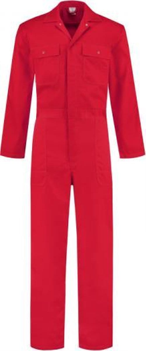 Overall polyester/katoen rood maat 59