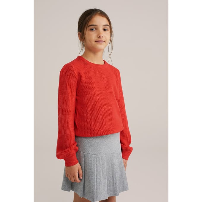 WE Fashion Knitted Pullover Bright Red Taglia: 146/152 | Maglioni Outlet | kids | Rosso