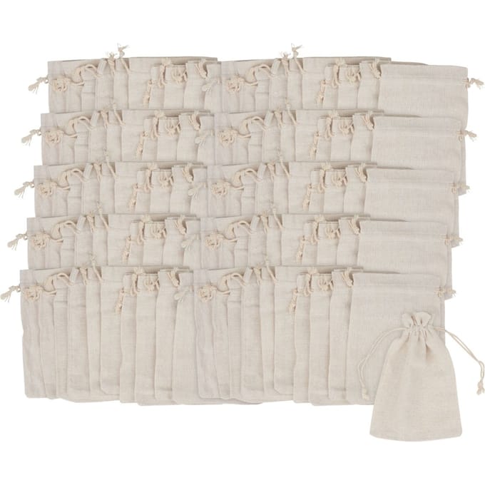 VBS Jute zakken "11 x 16 cm", 100 stuks