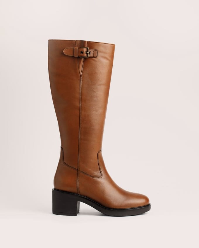 5pm Dames Laars | Cognac | Maat: 37