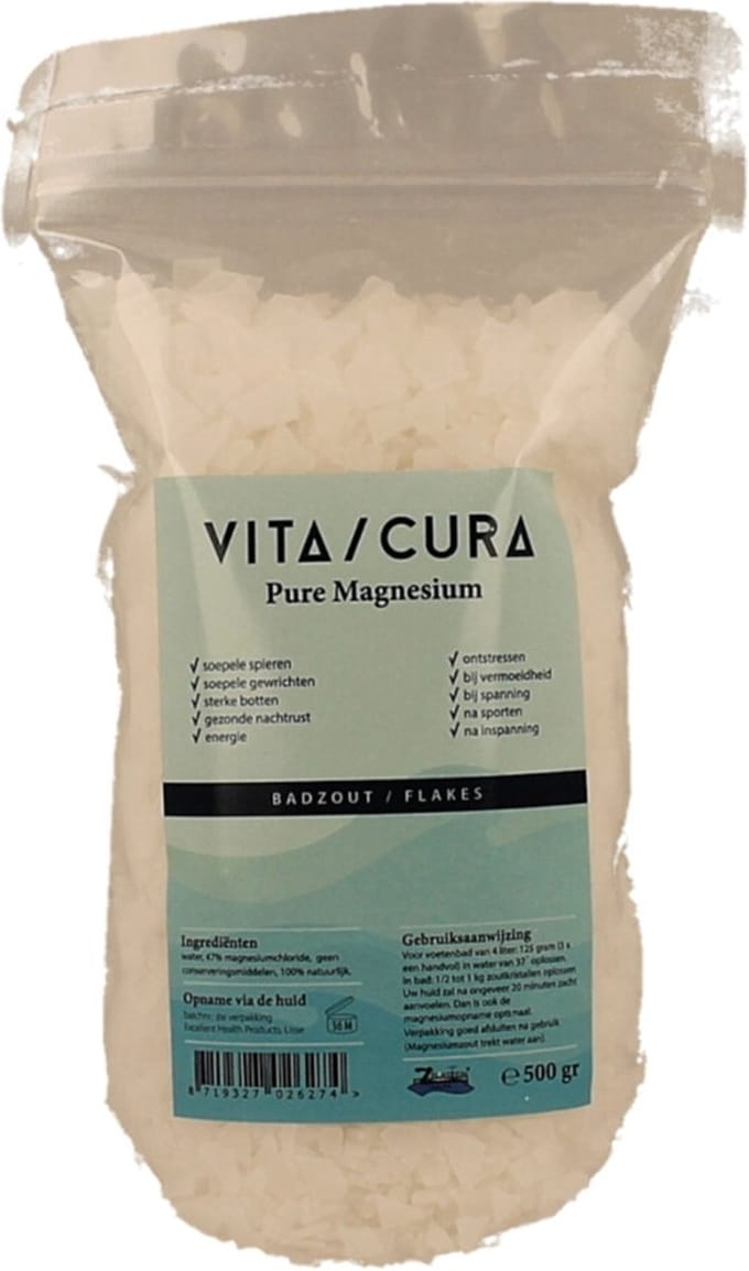 Vitacura Magnesium zout/flakes 500 Gram