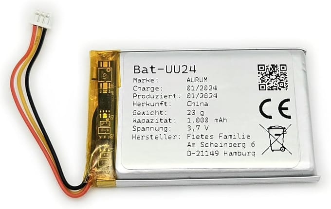 Reserve Batterij voor Diverse Babyfoons - E40, HB6339 en SM24 Compatibel