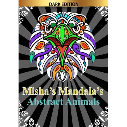 Misha's Mandala'S: Abstract Animals - HugoElena Black Edition