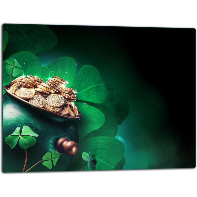 TMK ArtDeko - Snijplank - Glas - 52x40cm - Groen