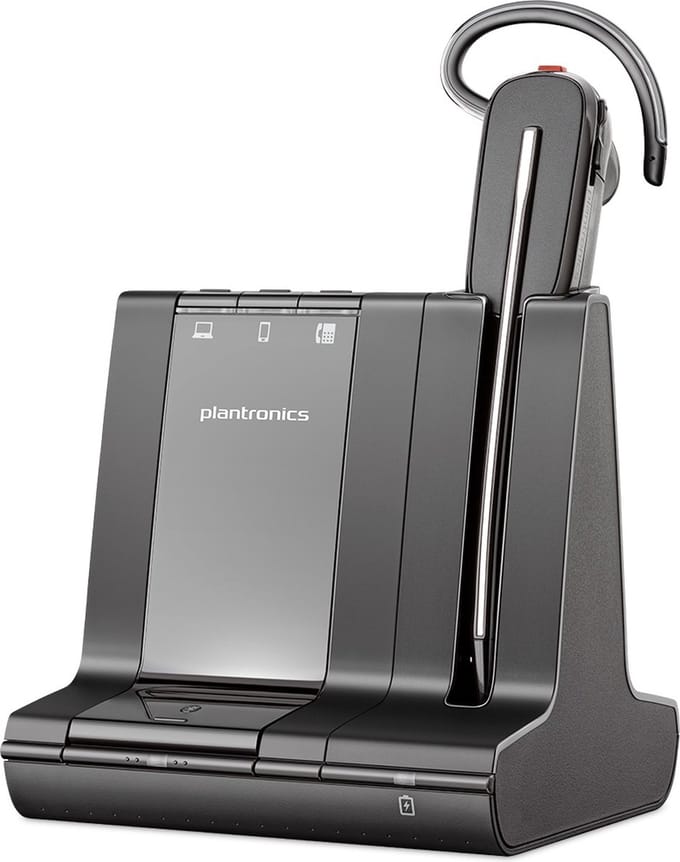 POLY 211819-11 hoofdtelefoon/headset Bedraad en draadloos Kantoor/callcenter Bluetooth Zwart