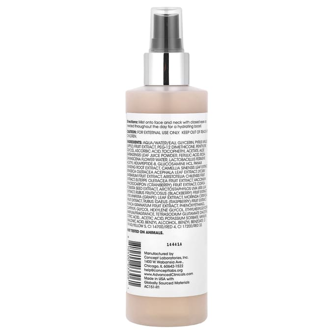 Advanced Clinicals, C-Glow Toner, Vitamine C + Ferulinezuur, 8 fl oz (237 ml) brown