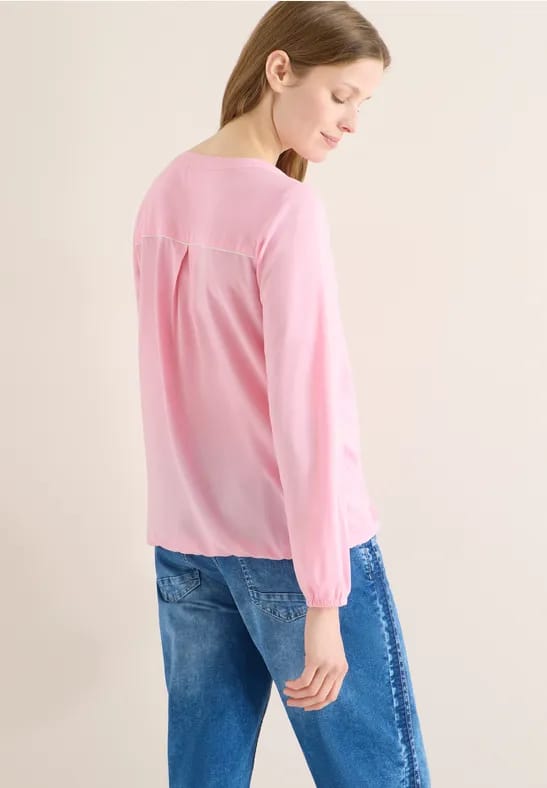 Blouse in effen kleur