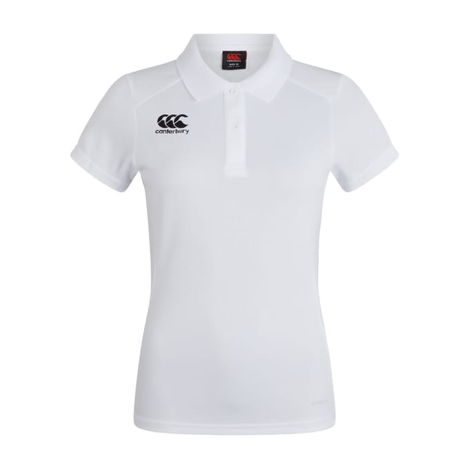 Canterbury Dames/Dames Club Dry Poloshirt (Wit)