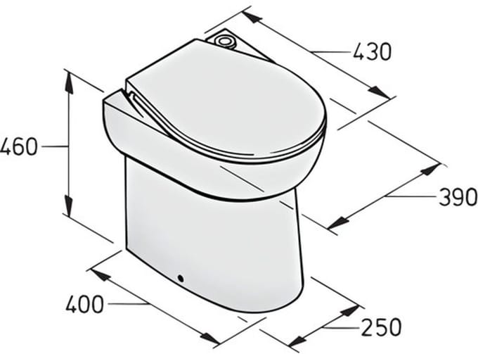 VETUS WCS elektrisch Toilet 12V | WCS12S2