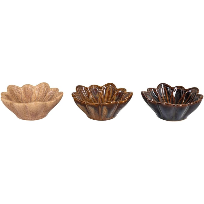 Set van 3 waxinelichthouders Flower | House Nordic