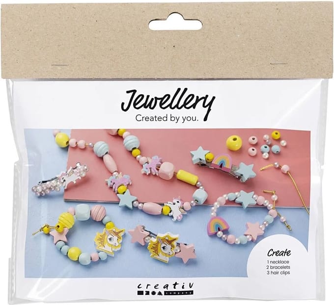 Creativ Company sieraden knutselset halsketting armbanden oorbellen kralen.