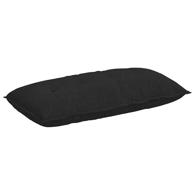 vidaXL - Rugkussen - Zwart - 100 - x - 50 - x - 19 - cm - Stof