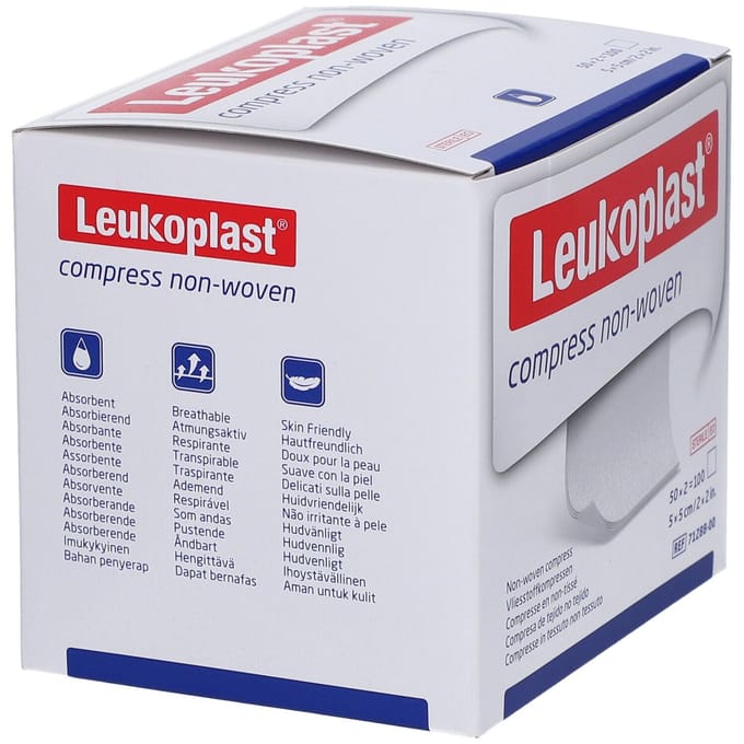 Leukoplast® Compress Non-Woven 5 cm x 50x2 Compressen