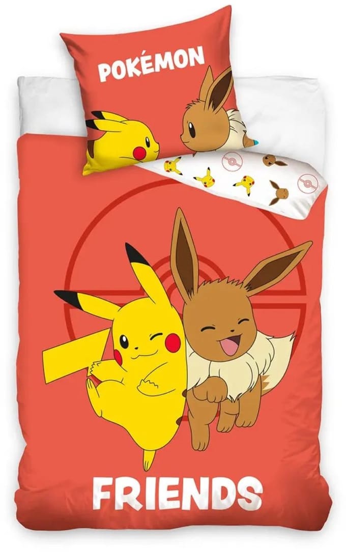 Pikachu Dekbedovertrek Eevee - 140 x 200 cm - 70 x 90 cm