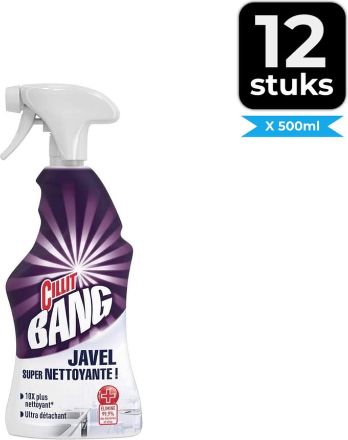 Cillit Bang Spray - Bleek & Hygiene - 500ml - Voordeelverpakking 12 stuks