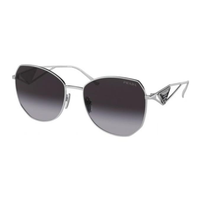 Prada Zijkant Logo Metaal Vlinder Zonnebril Unisex Zonnebril Zilver PR57YS1BC5D1 Basic Packaging-Eyeglass Case+Box