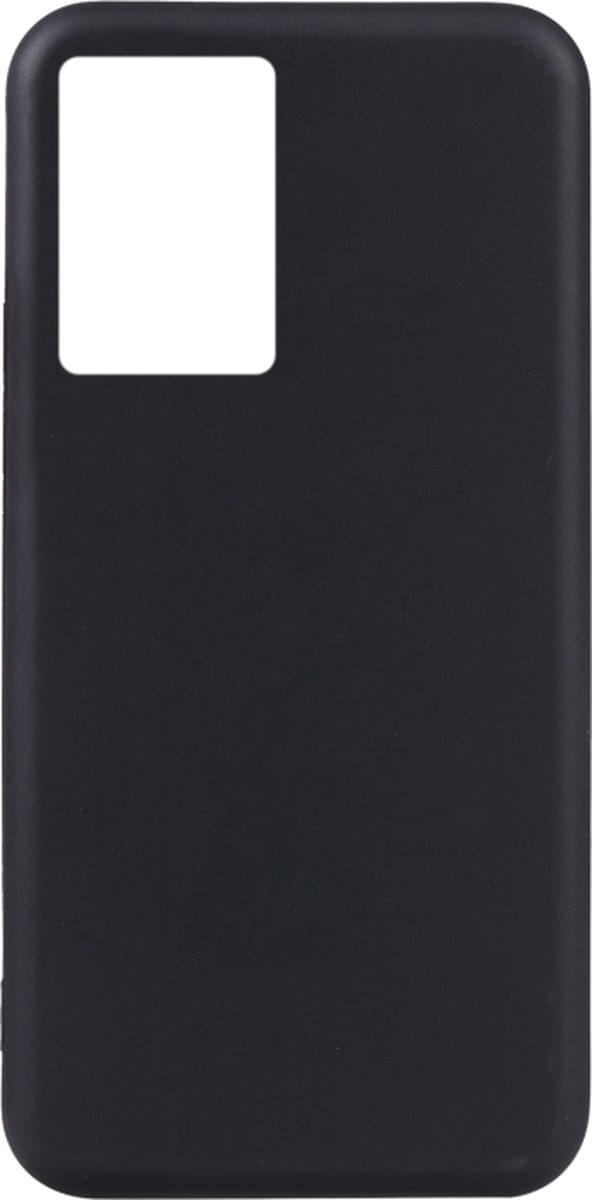 Flexibele achterkant Silicone hoesje Zwart Geschikt voor: Oppo A77