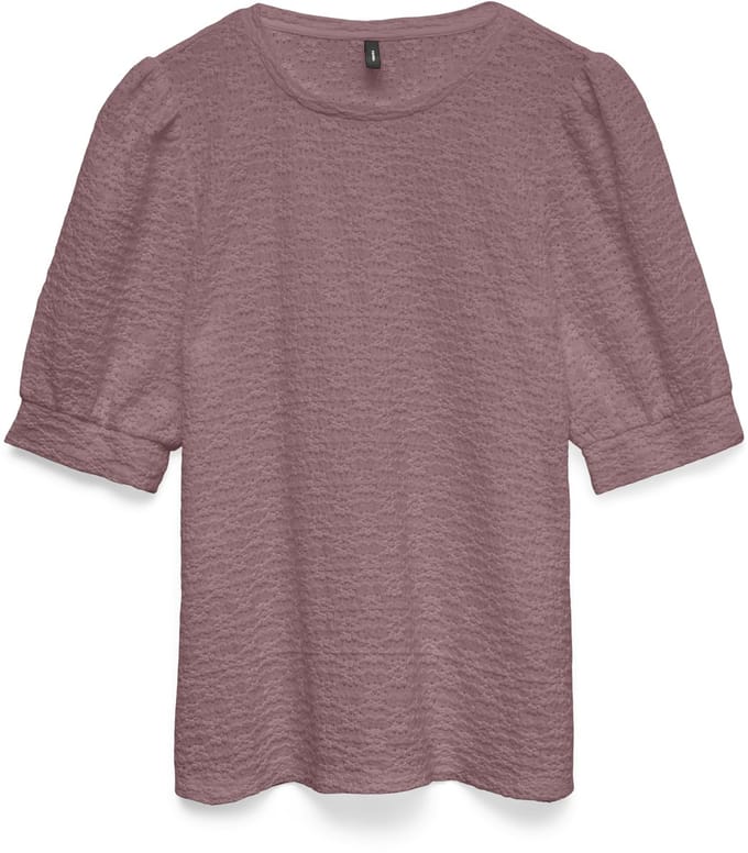 VERO MODA - VMFLOWER SS PUFF O-NECK TOP JRS EXP - Dames - Blouses