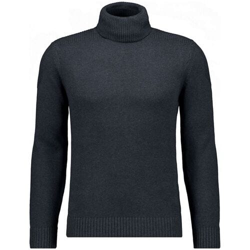 Ragman Trui Knitted Cotton Rollneck Asphalt / male