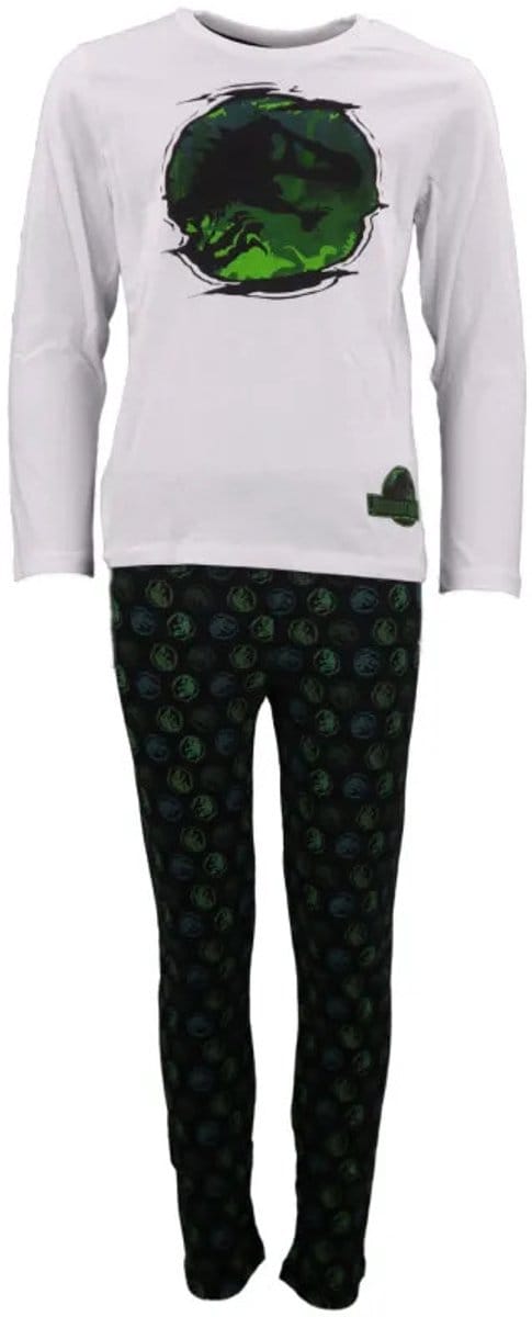Jurassic World Dino Pyjama - Wit multi. Maat 110 cm / 5 jaar