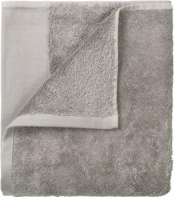 Riva Badtextiel Satellite | 30 x 30 set/4 cm | Donkergrijs / Bruin | Katoen