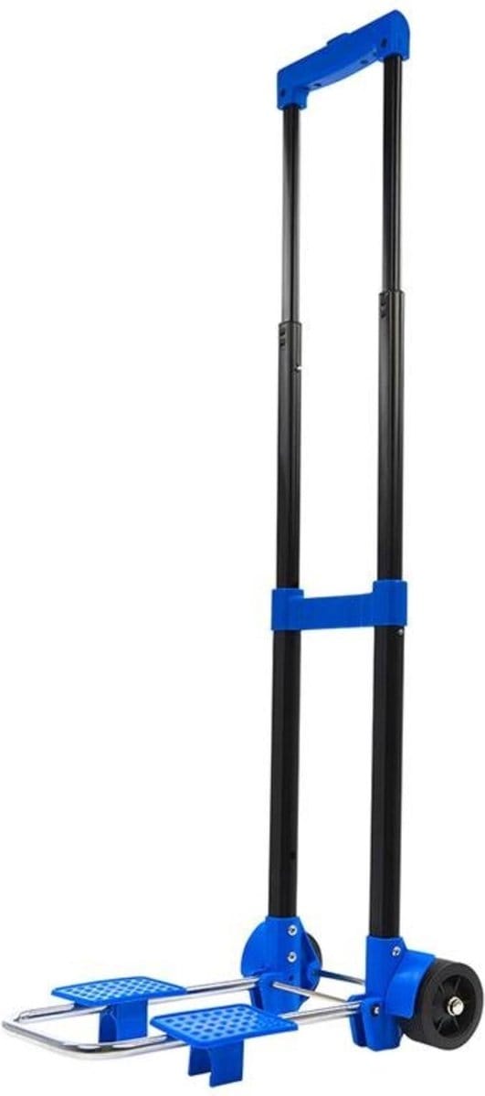 Proplus Inklapbare Bagagetrolley / Steekwagen Staal Zwart/blauw 30 Kg