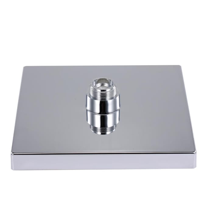 12 Inch LED Matzwart Vierkant Regendouche Hogedruk Waterval Verstelbare Vaste Douchekop Multiple Colors LED zilver