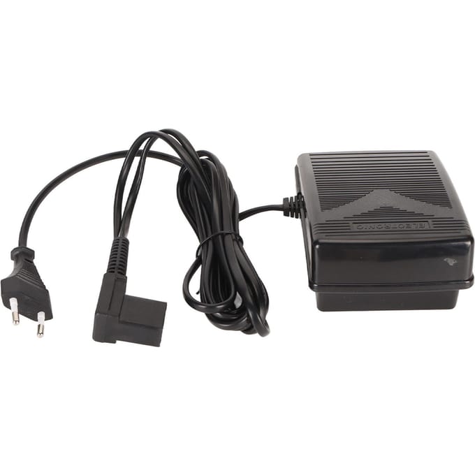 Voetpedaal met netsnoer, vervanging voor Singer 248 250 251 252 257 8019 974 2517 2530 2543 2950 3001 3002 black