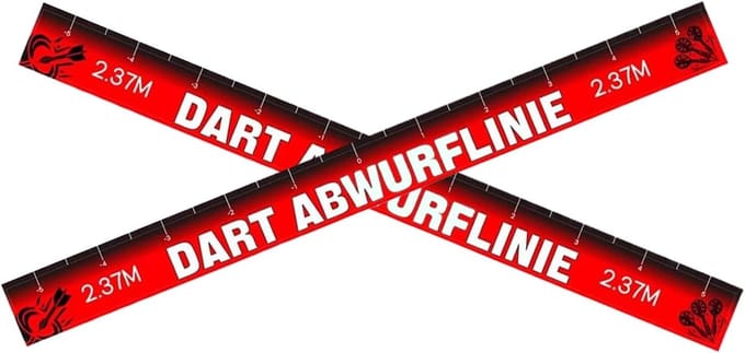 Dart Werplijn - Oche Marker - Dart Spel - Zelfklevend Vinyl - 56 x 5 cm - Niet Gespecificeerd