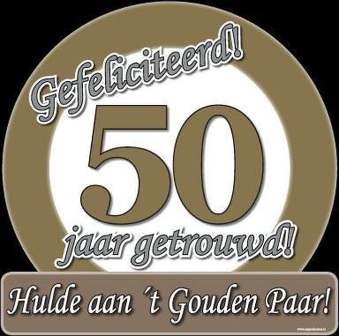 Huldeschild - Special - 50jr getrouwd