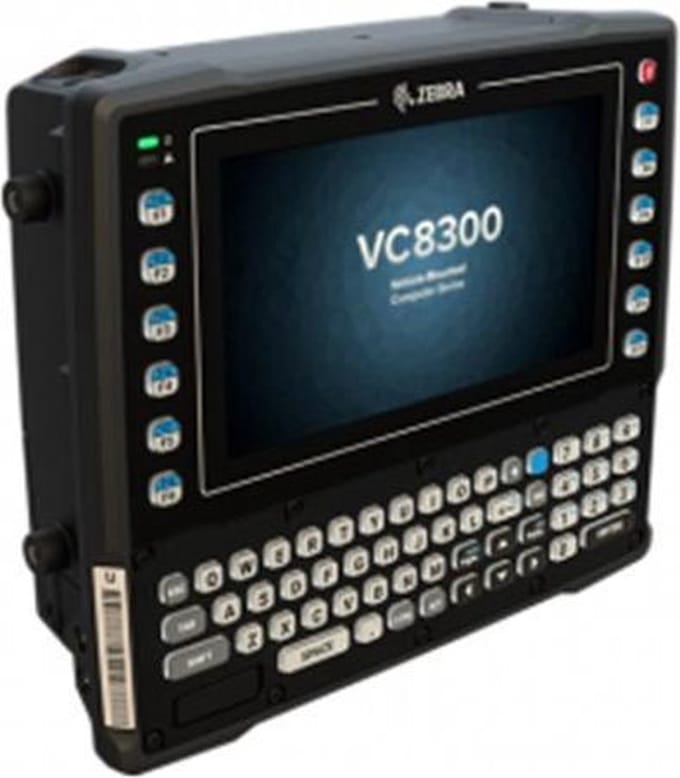 Zebra VC8300, USB, RS232, BT, WLAN, AZERTY, Android
