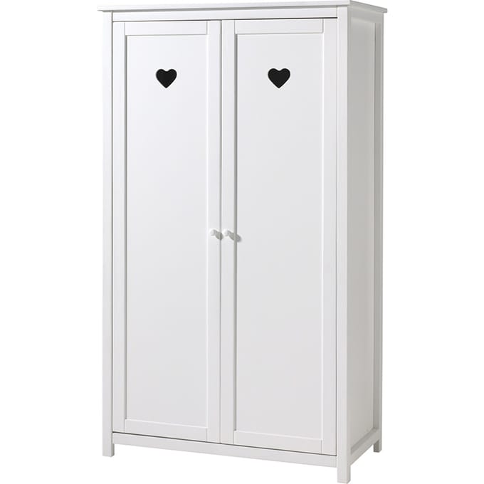 Vipack Draaideurkast Amori 2-deurs - 110 x 190 x 57 cm - wit