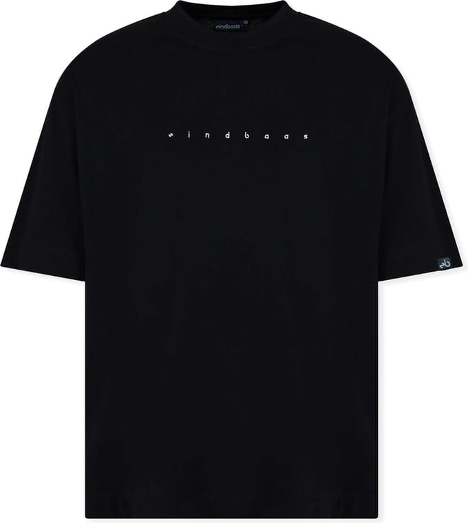Oversized T-Shirt - eindbaas - Black/White - Heavyweight - Maat M