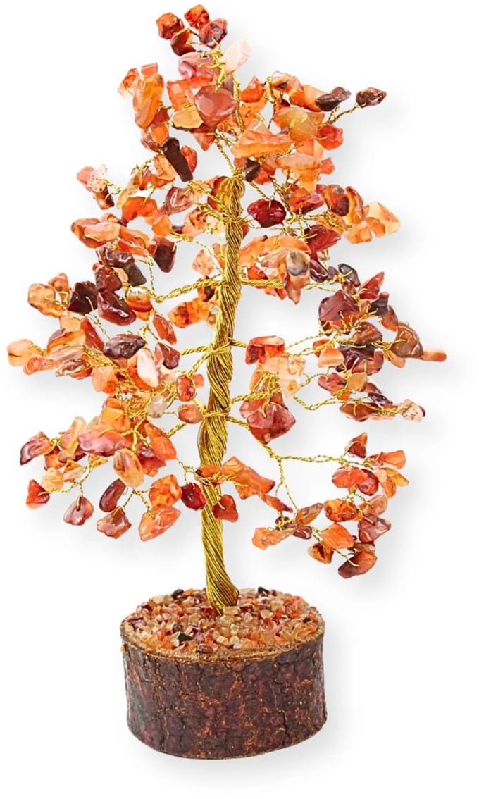 Edelsteen boompje Carneool ca. 23 cm