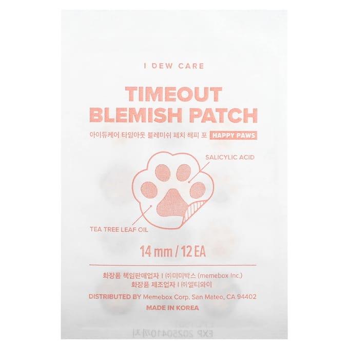 I Dew Care, Time Out Blemish Patch, Happy Four, 36 Patch