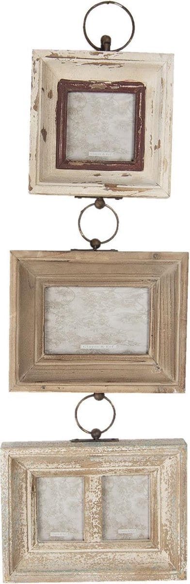 Clayre & Eef Fotolijst 7x9 cm Bruin IJzer