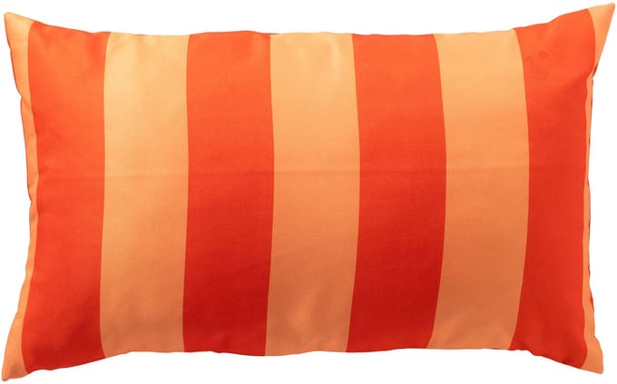 Textino - APOLLO - buitenkussen 30x50 cm - gestreept - Cherry Tomato - rood, oranje