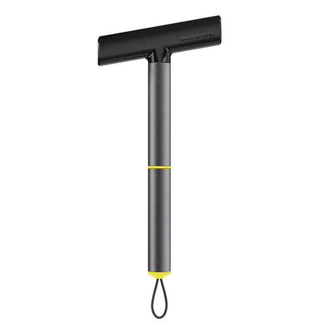 Pelle de déneigement de voiture, outil de dégivrage multifonctionnel détachable, grattoir à glace Portable pour voiture gris foncé