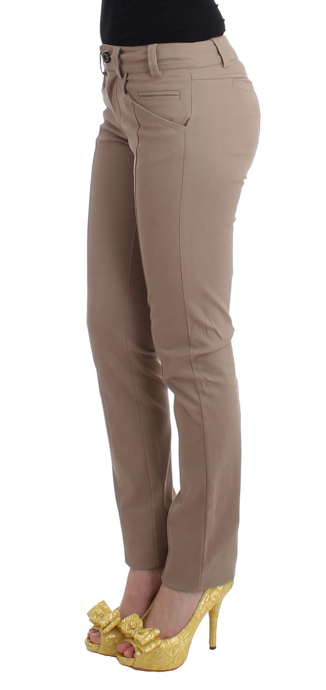 Cavalli Dames Beige slanke jurk broek