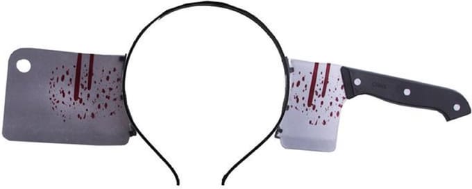 Verkleedaccessoire Diadeem mes door hoofd