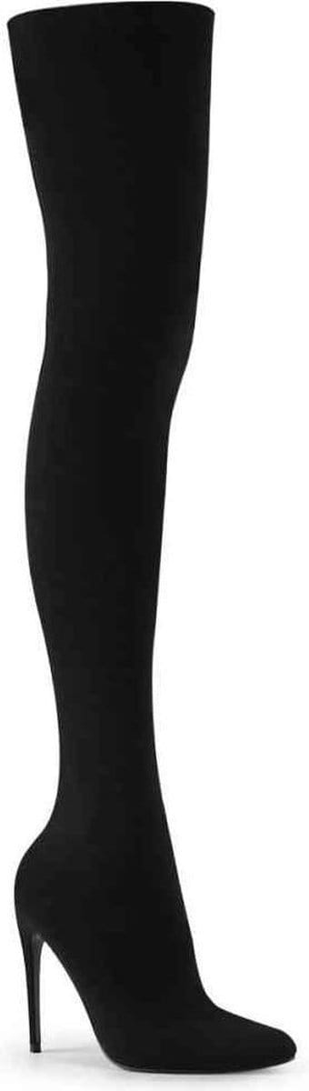 COURTLY-3005 - (EU 42,5 = US 12) - 5 Stretch Pull-On Thigh High Boot
